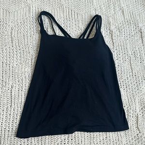 Athleta black workout top. Buttery soft fabric that feels just like Lulu align